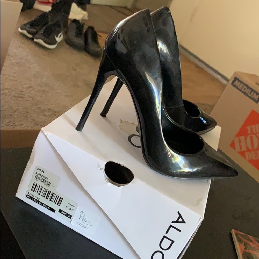 ALDO Stessy Black Patent Pumps